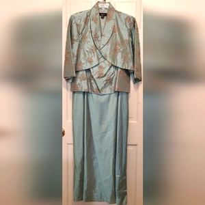 Formal Full Length Evening Gown With Jacket